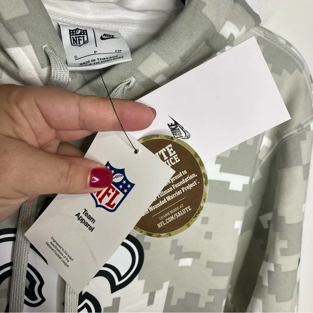Nike NFL team apparel Saints salute to service camouflage hoodie mens size small